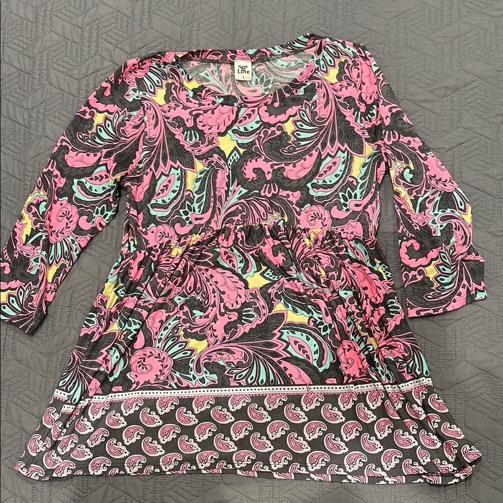 Colorful Paisley Top